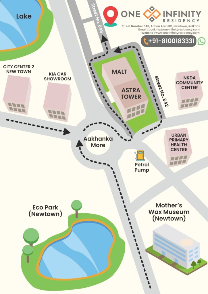 One Infinity Residency, Location Map